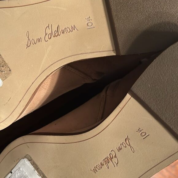 Sam Edelman Tan Leather Suede Ankle Boots(Size 10.5M) - Picture 6 of 14